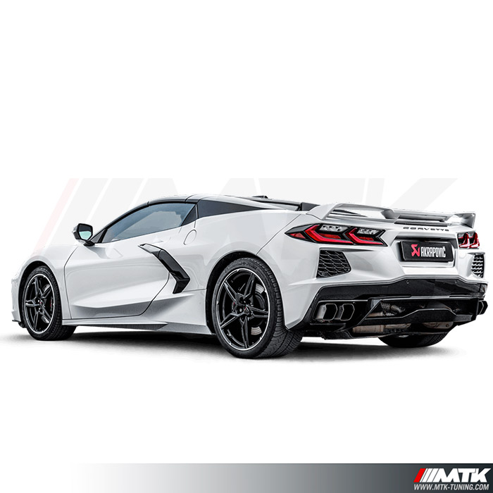 Echappement titane Akrapovic Corvette C8 GPF/OPF